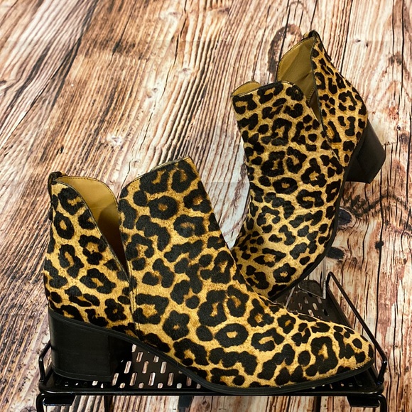 Franco Sarto Shoes - Franco Sarto Leopard Print Fur Boots Womens Sz. 11